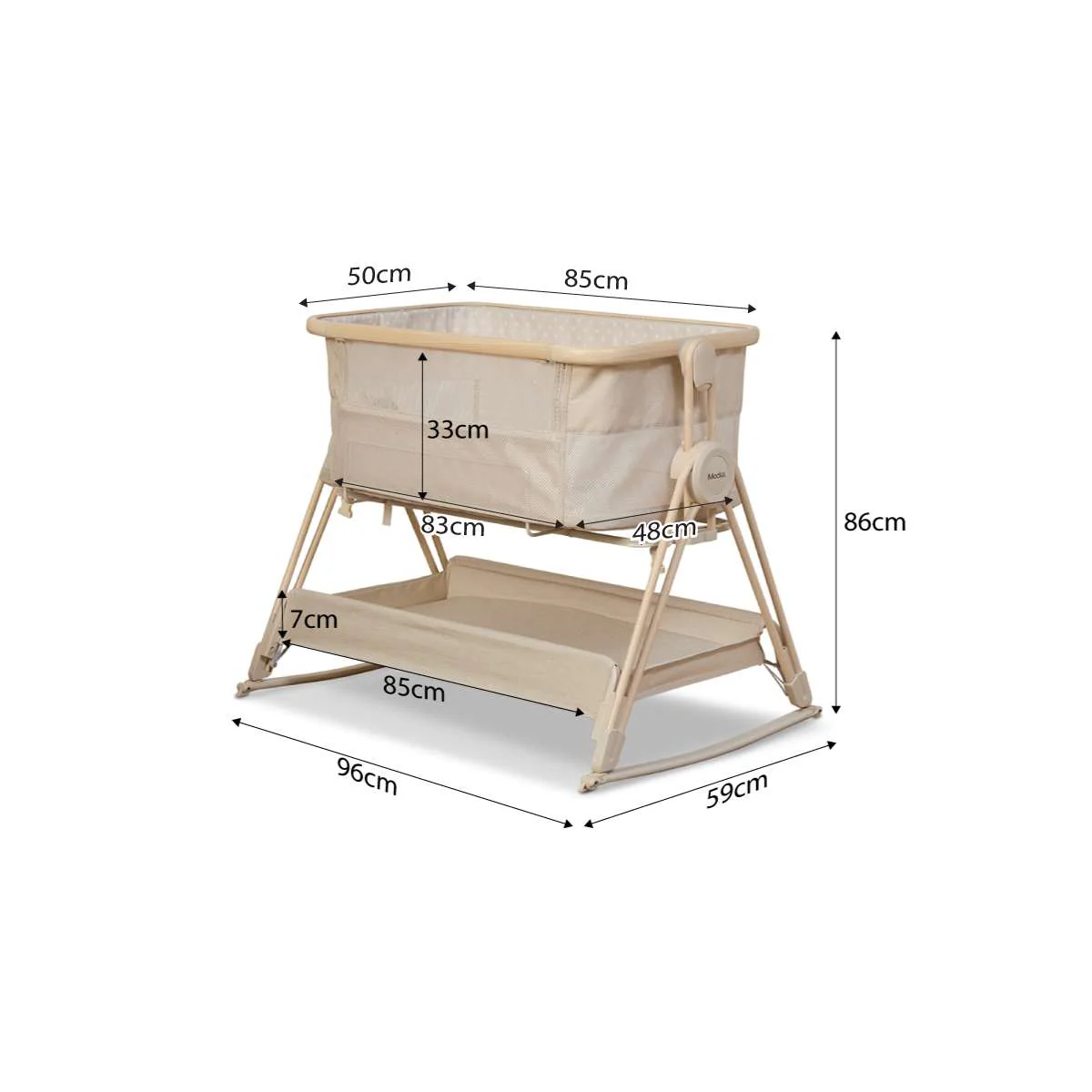 Mocka Dream Swing Co Sleeper Bassinet - Image 17