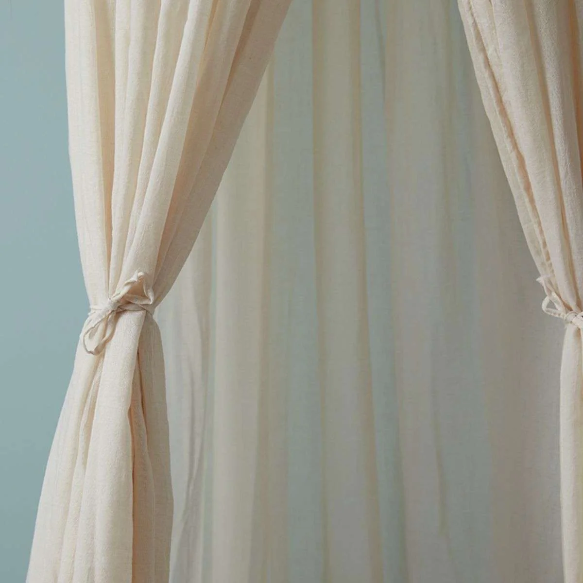 Mocka Linen Look Canopy - Oatmeal - Image 6