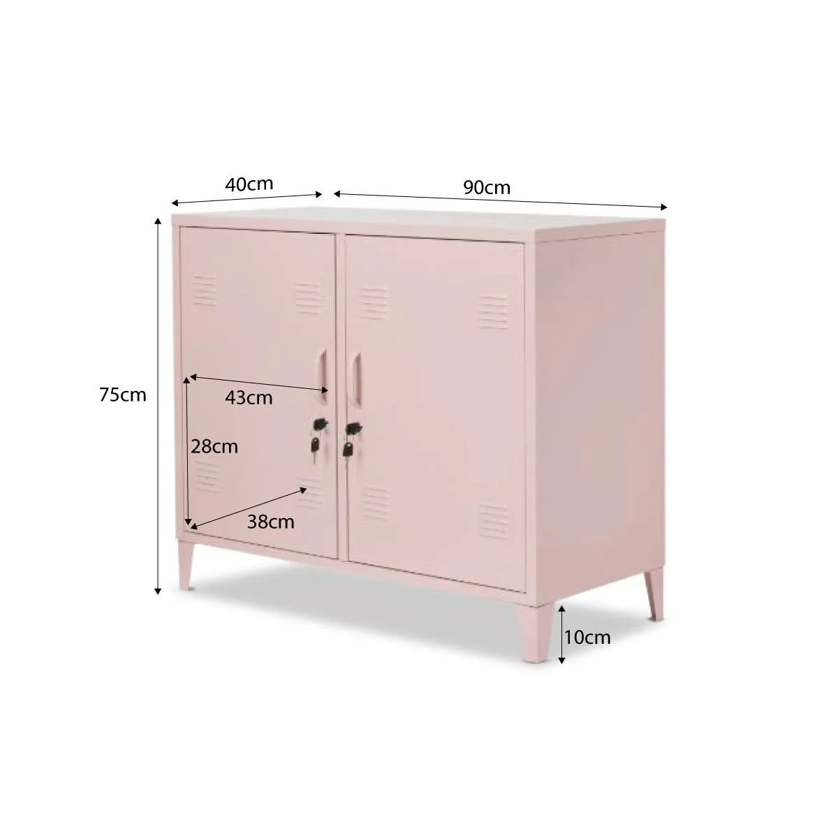 Mocka Original Locker Cabinet - Pink - Image 11