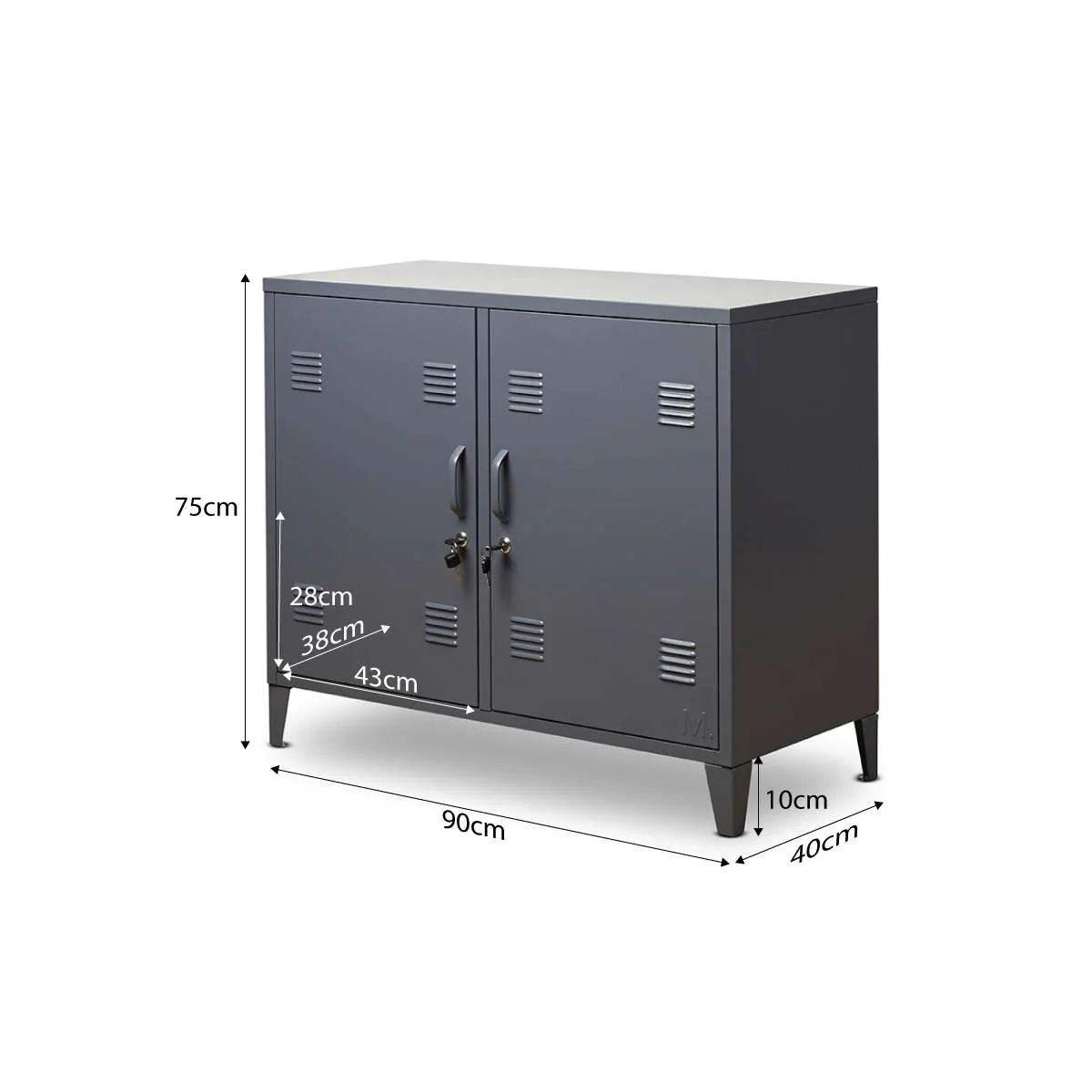 Mocka Original Locker Cabinet - Steele - Image 14