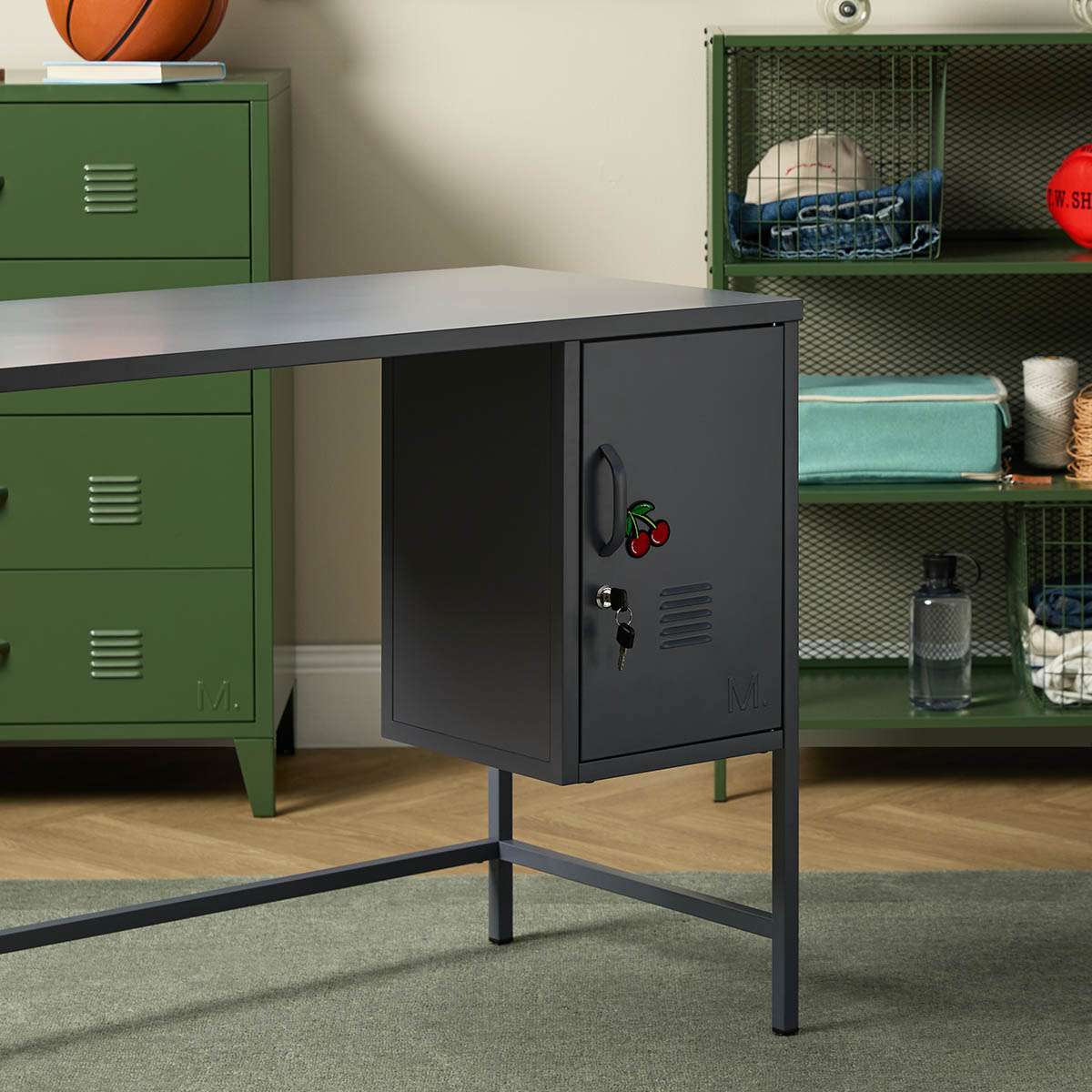 Mocka Original Locker Desk - Steele - Image 4