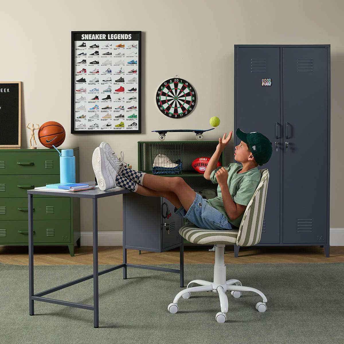 Mocka Original Locker Desk - Steele - Image 7