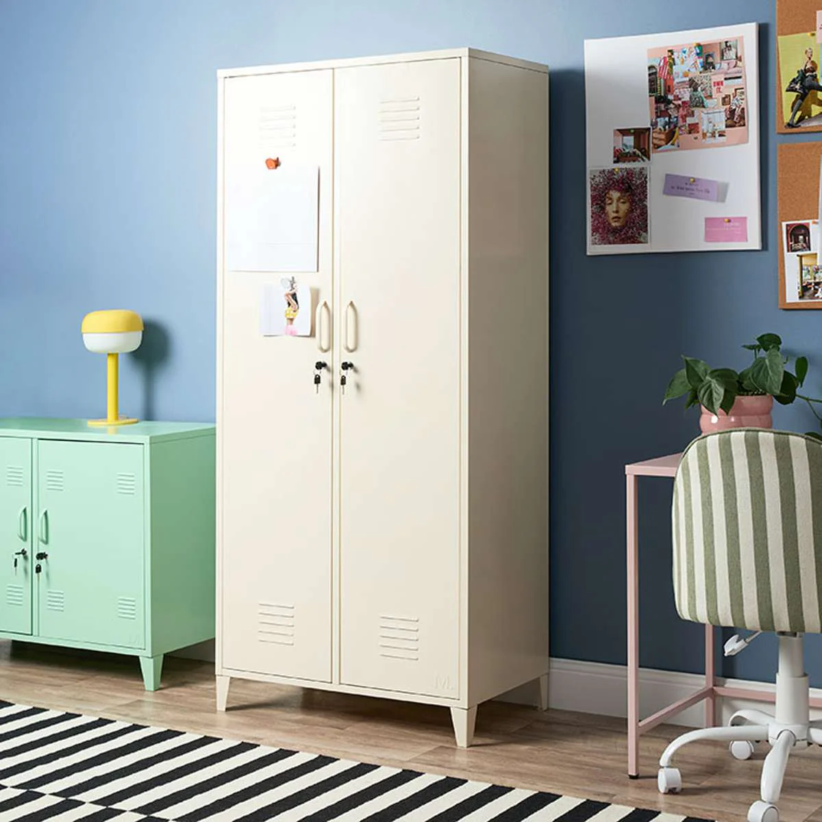Mocka Original Locker Wardrobe - Cream - Image 4