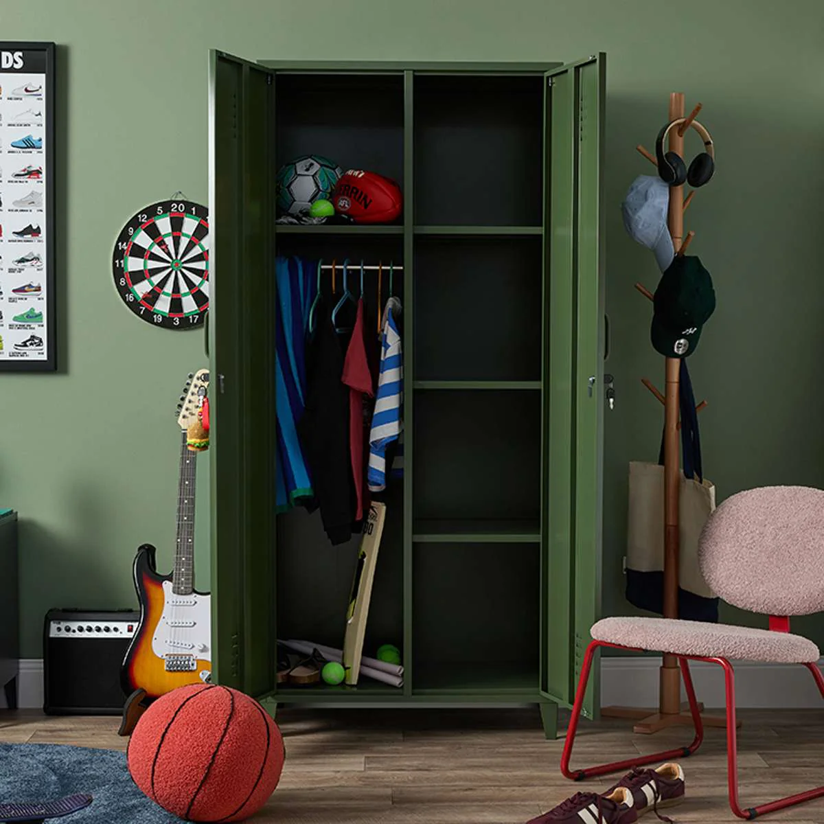 Mocka Original Locker Wardrobe - Khaki - Image 7
