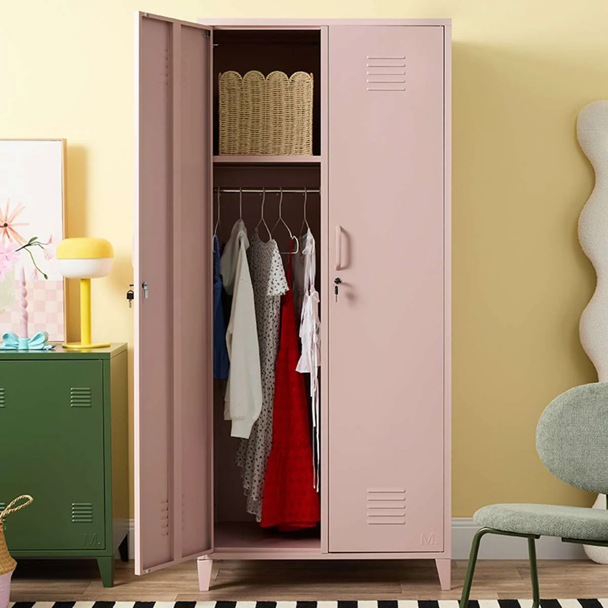 Mocka Original Locker Wardrobe - Pink - Image 4
