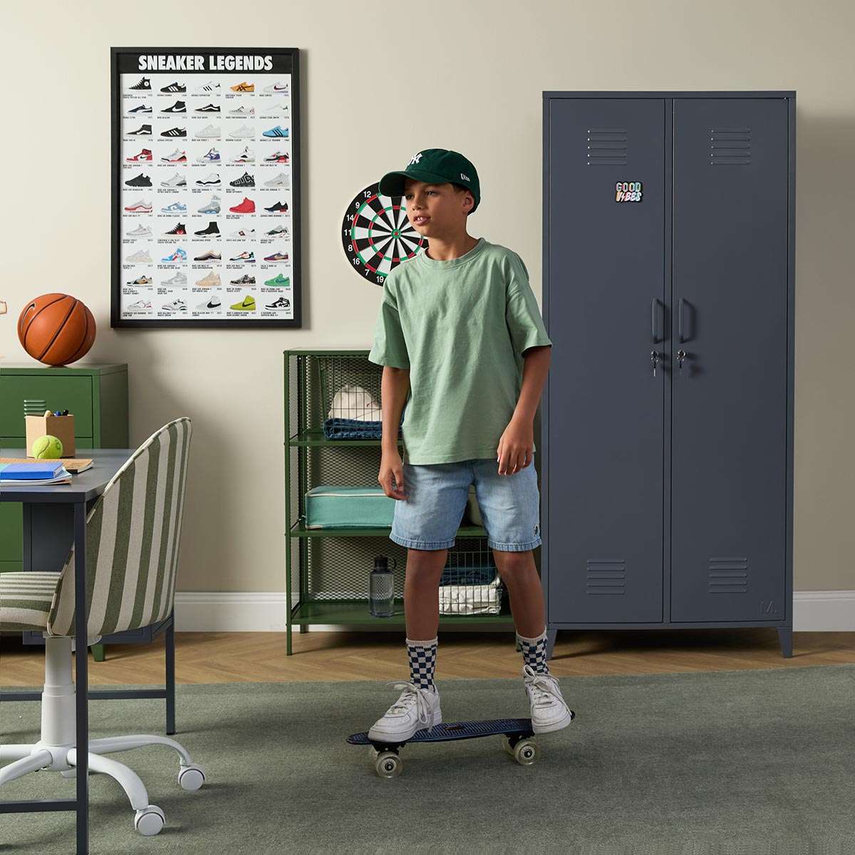 Mocka Original Locker Wardrobe - Steele - Image 11