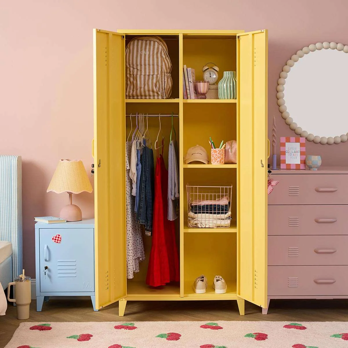 Mocka Original Locker Wardrobe - Yellow - Image 4
