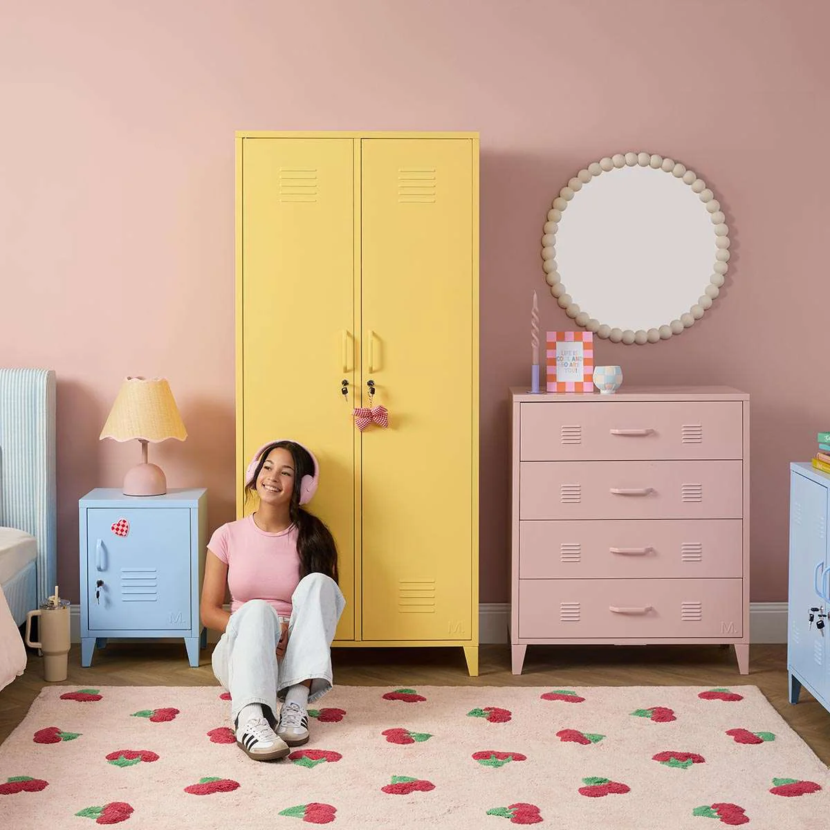 Mocka Original Locker Wardrobe - Yellow - Image 6
