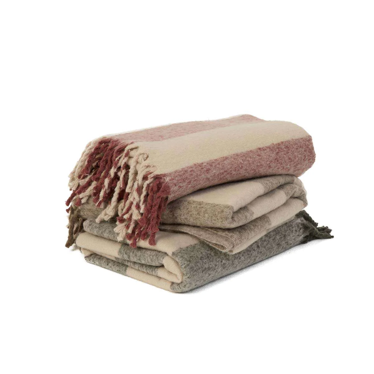 Mocka Stripe Throw Blanket - Mocha - Image 6