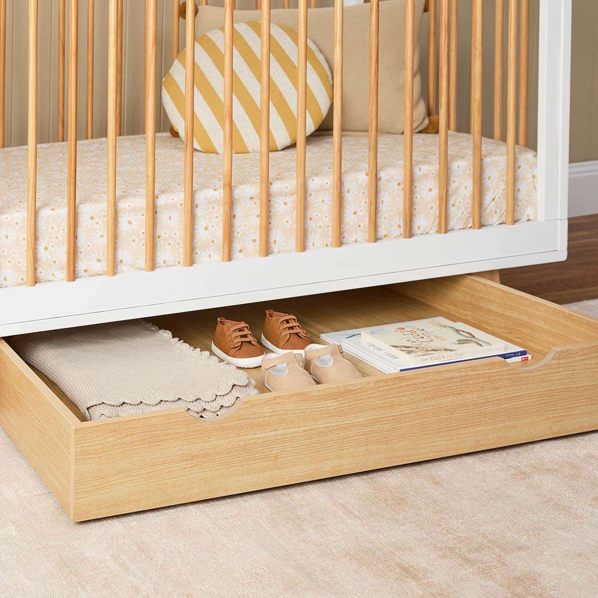 Mocka Under Cot Storage - Natural - Image 4