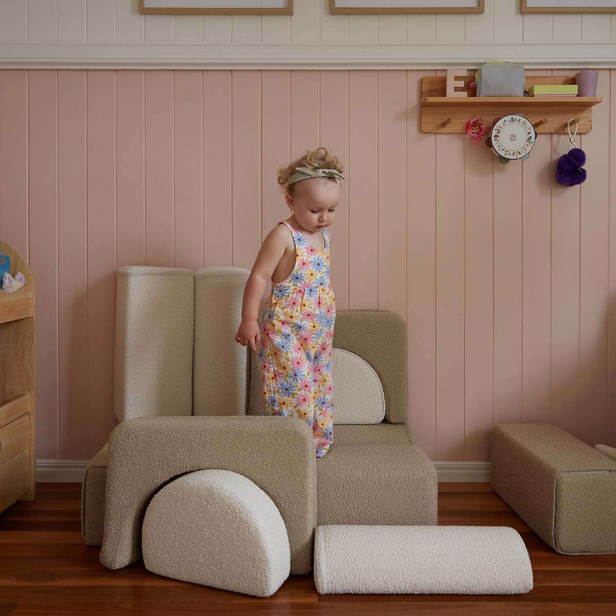 Modular Play Sofa - Cream/Beige Boucle - Image 13