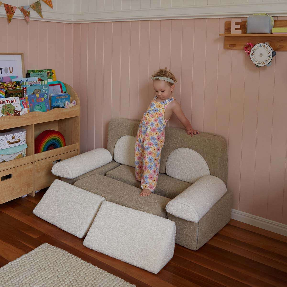 Modular Play Sofa - Cream/Beige Boucle - Image 7