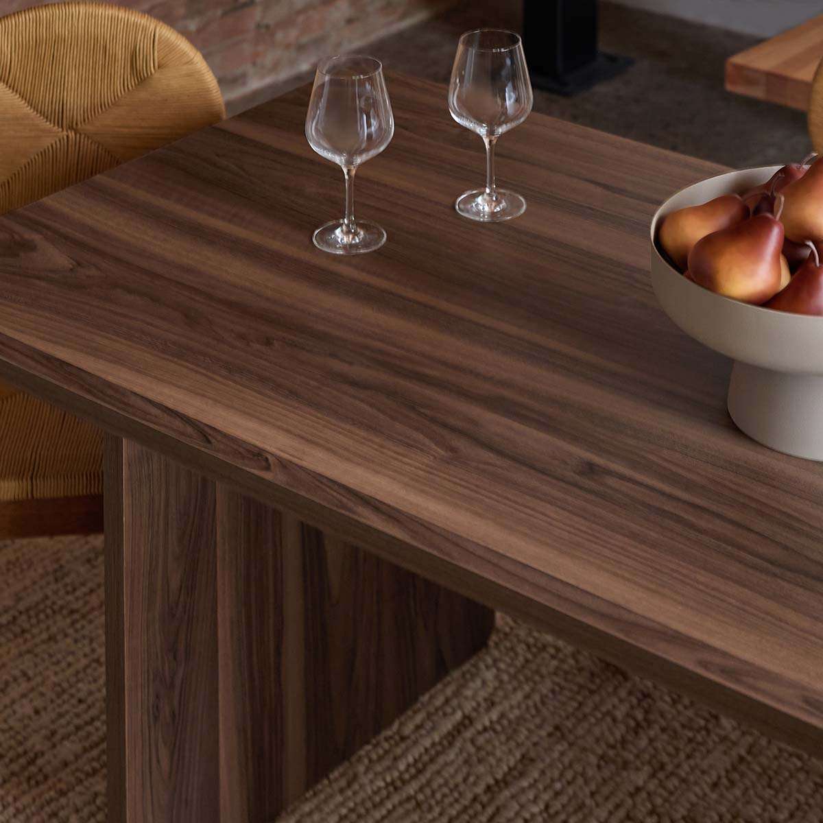Montana Four Seater Dining Table - Walnut - Image 3