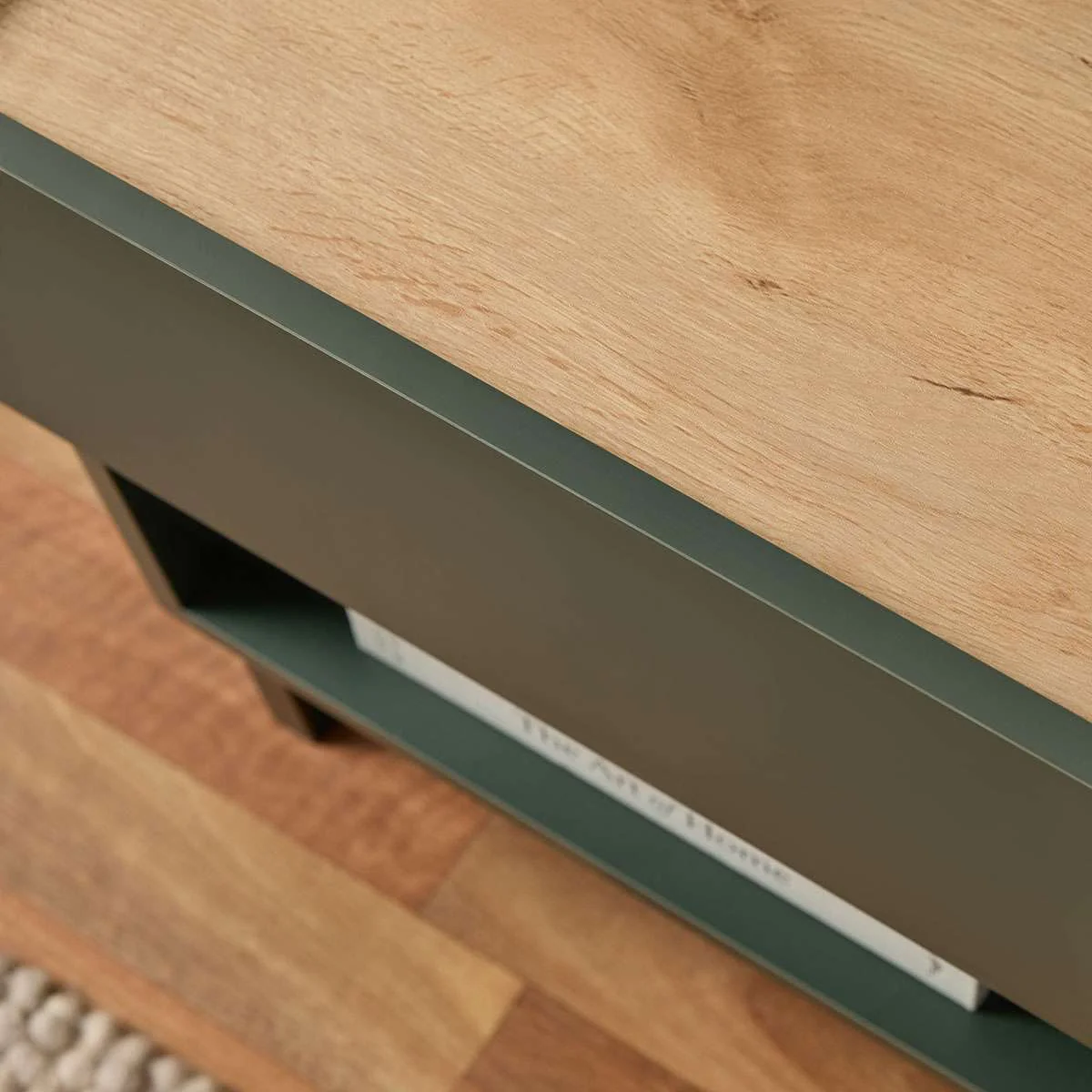 Murphy Bedside Table - Green/Natural - Image 4