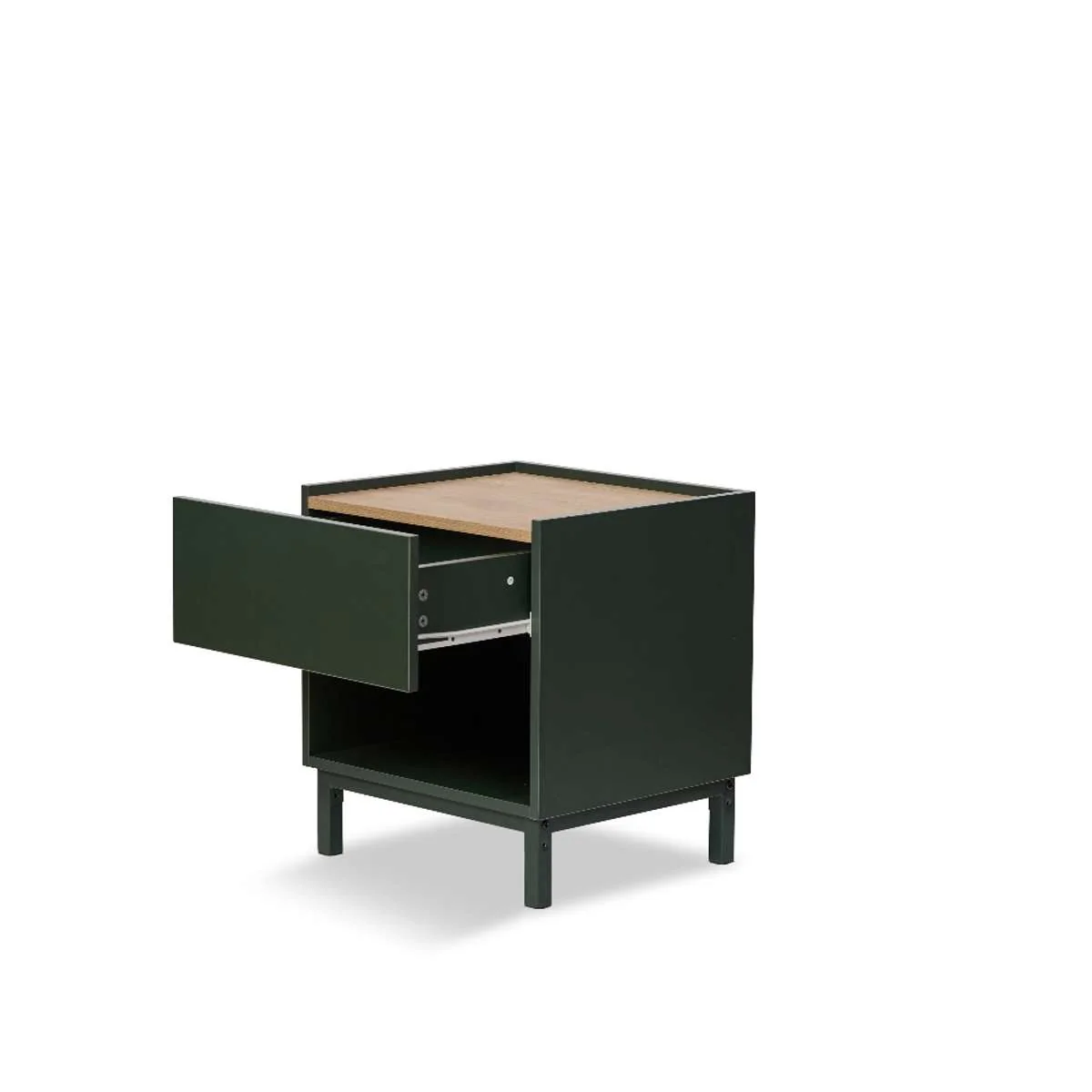 Murphy Bedside Table - Green/Natural - Image 9