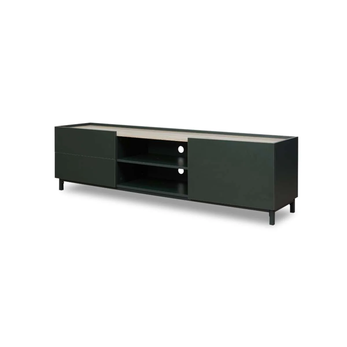 Murphy Entertainment Unit - Green/Natural - Image 15