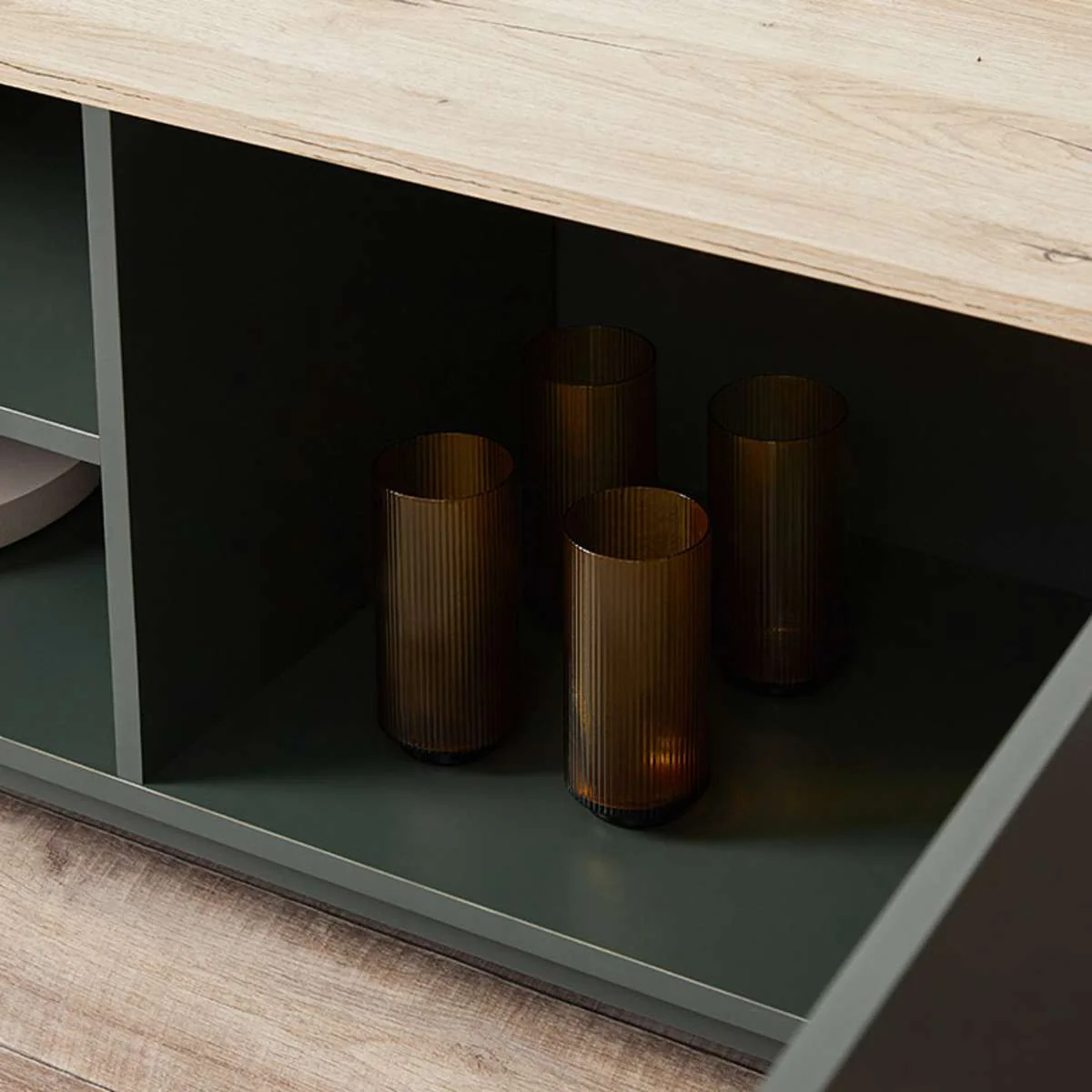 Murphy Entertainment Unit - Green/Natural - Image 6