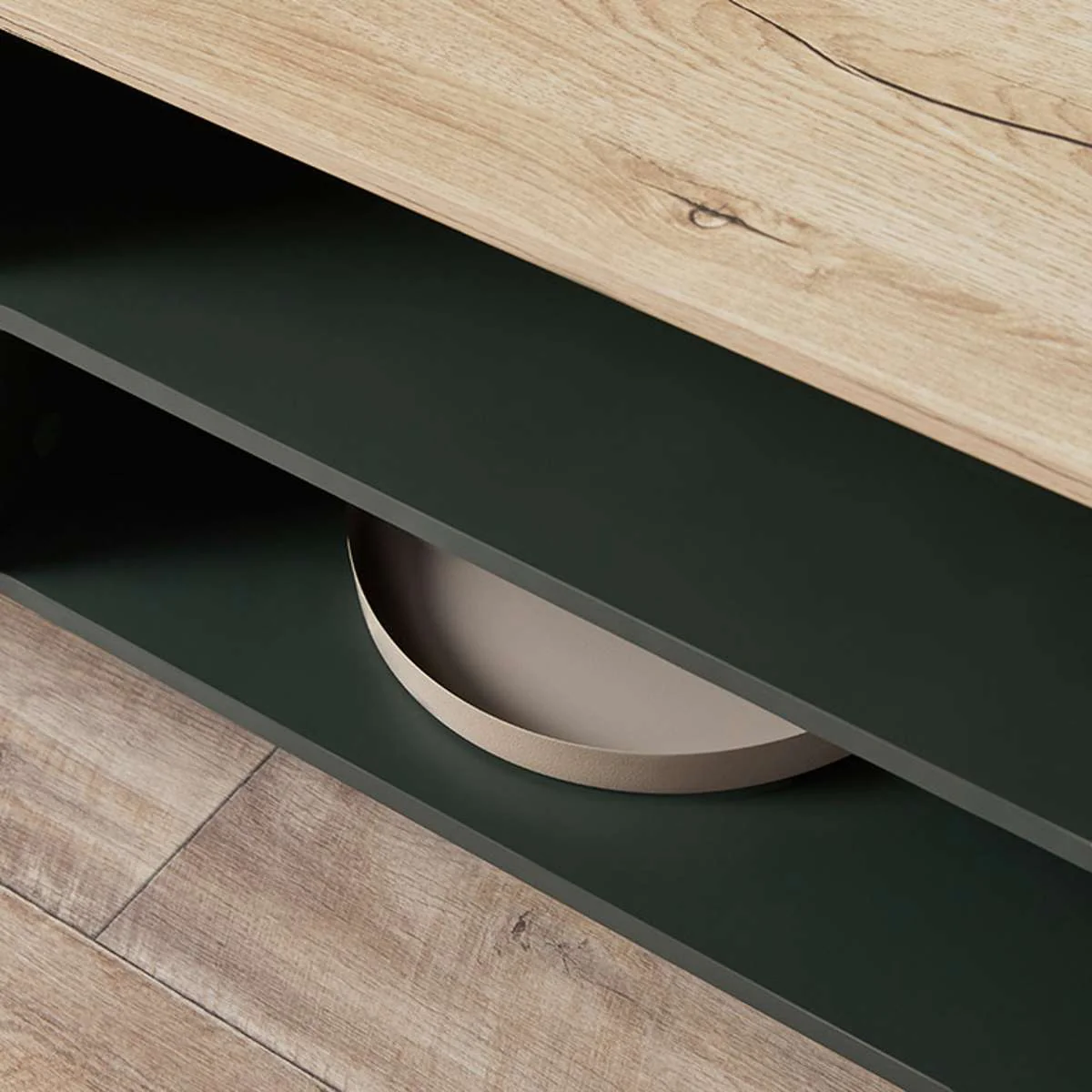 Murphy Entertainment Unit - Green/Natural - Image 7