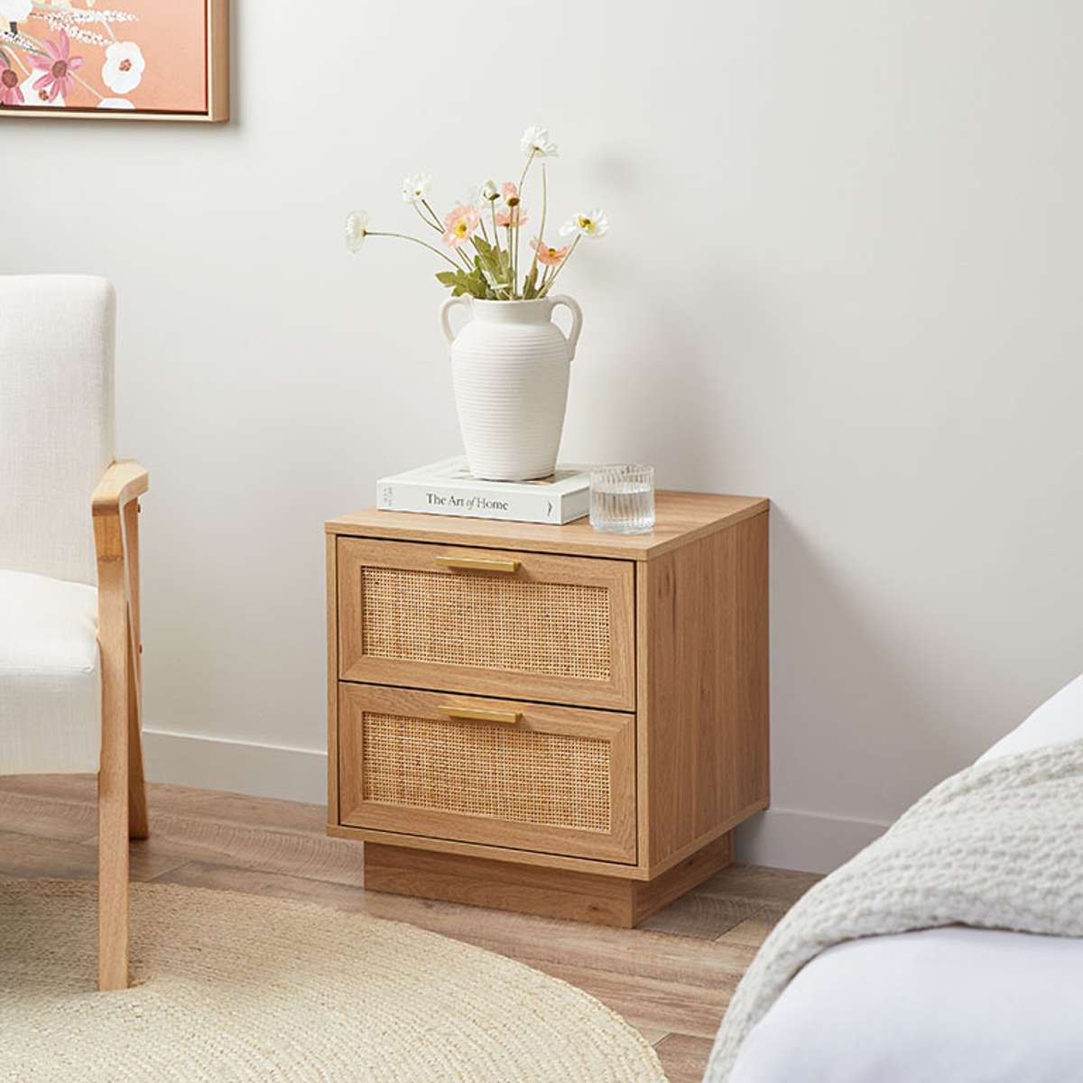 Noosa Rattan Bedside Table - Natural - Image 5