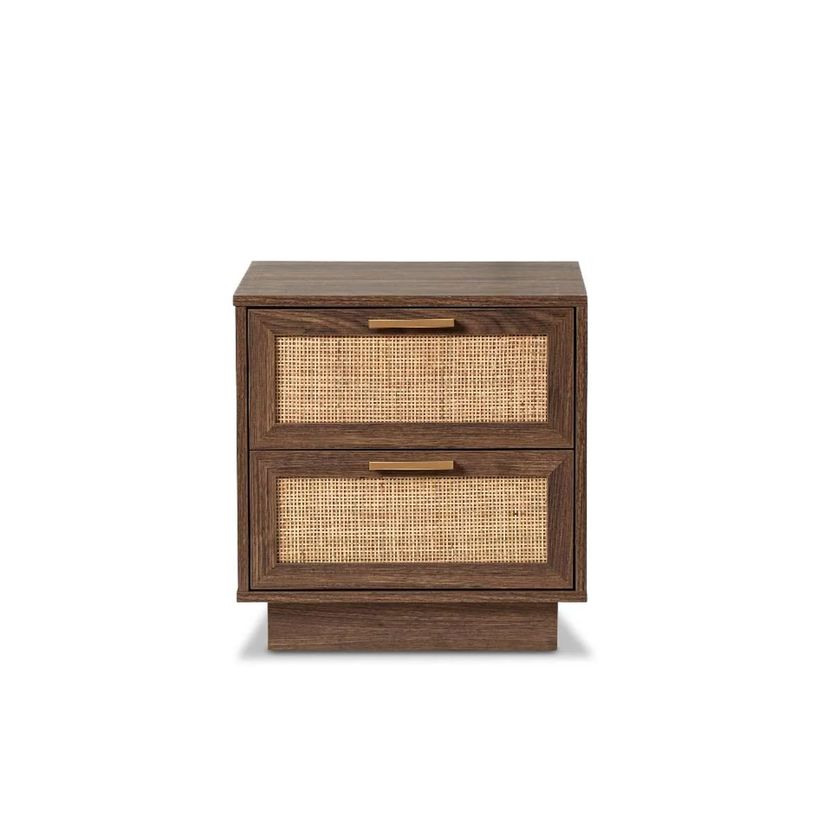 Noosa Rattan Bedside Table - Walnut - Image 7