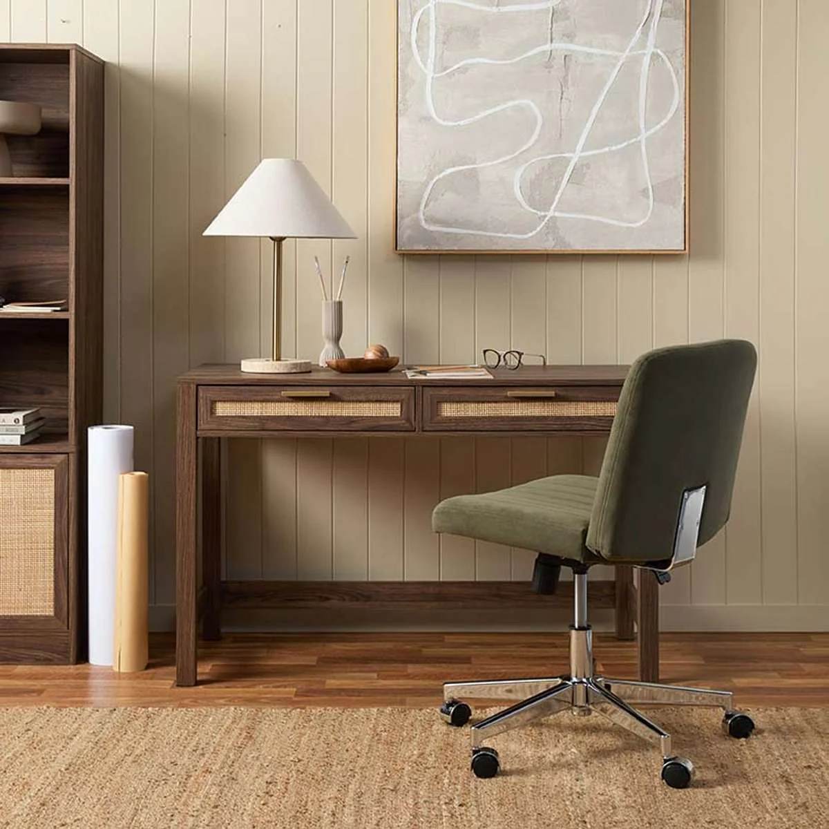 Noosa Rattan Desk - Walnut - Image 4