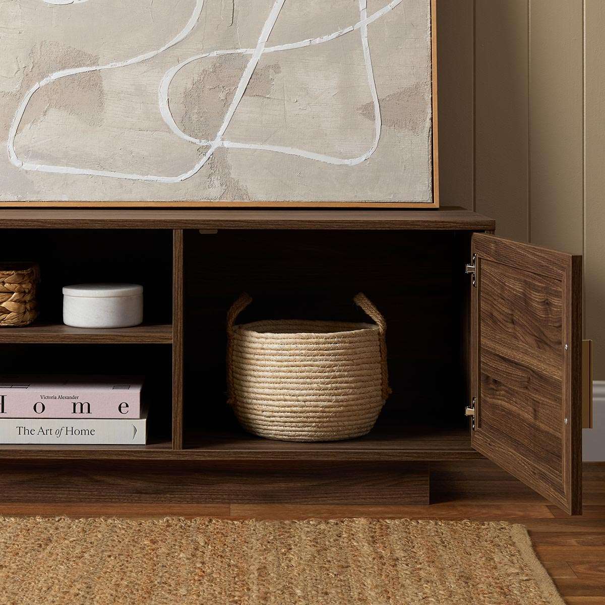 Noosa Rattan Entertainment Unit - Walnut - Image 4