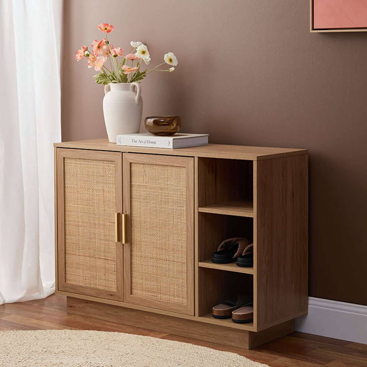 Noosa Rattan Shoe Cabinet - Natural - Image 3