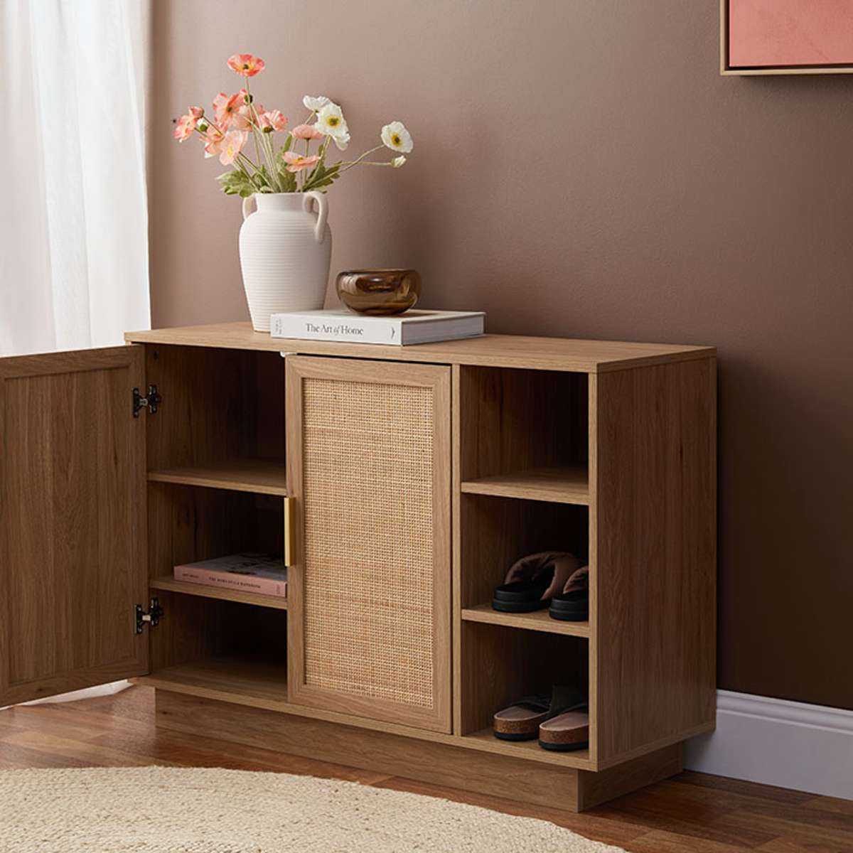 Noosa Rattan Shoe Cabinet - Natural - Image 5