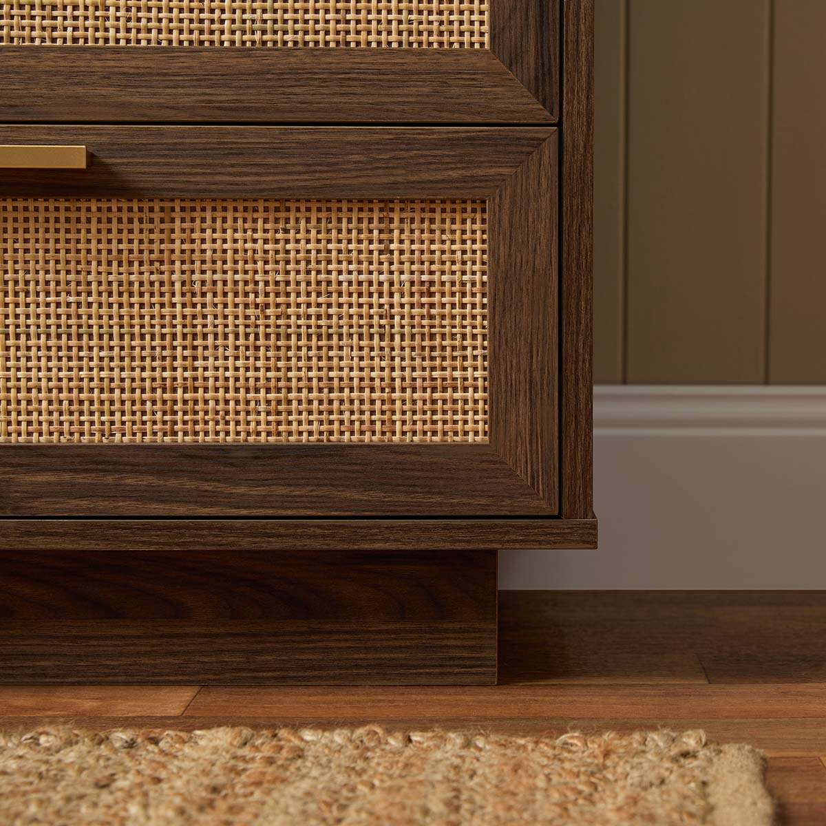 Noosa Rattan Six Drawer - Walnut - Image 5
