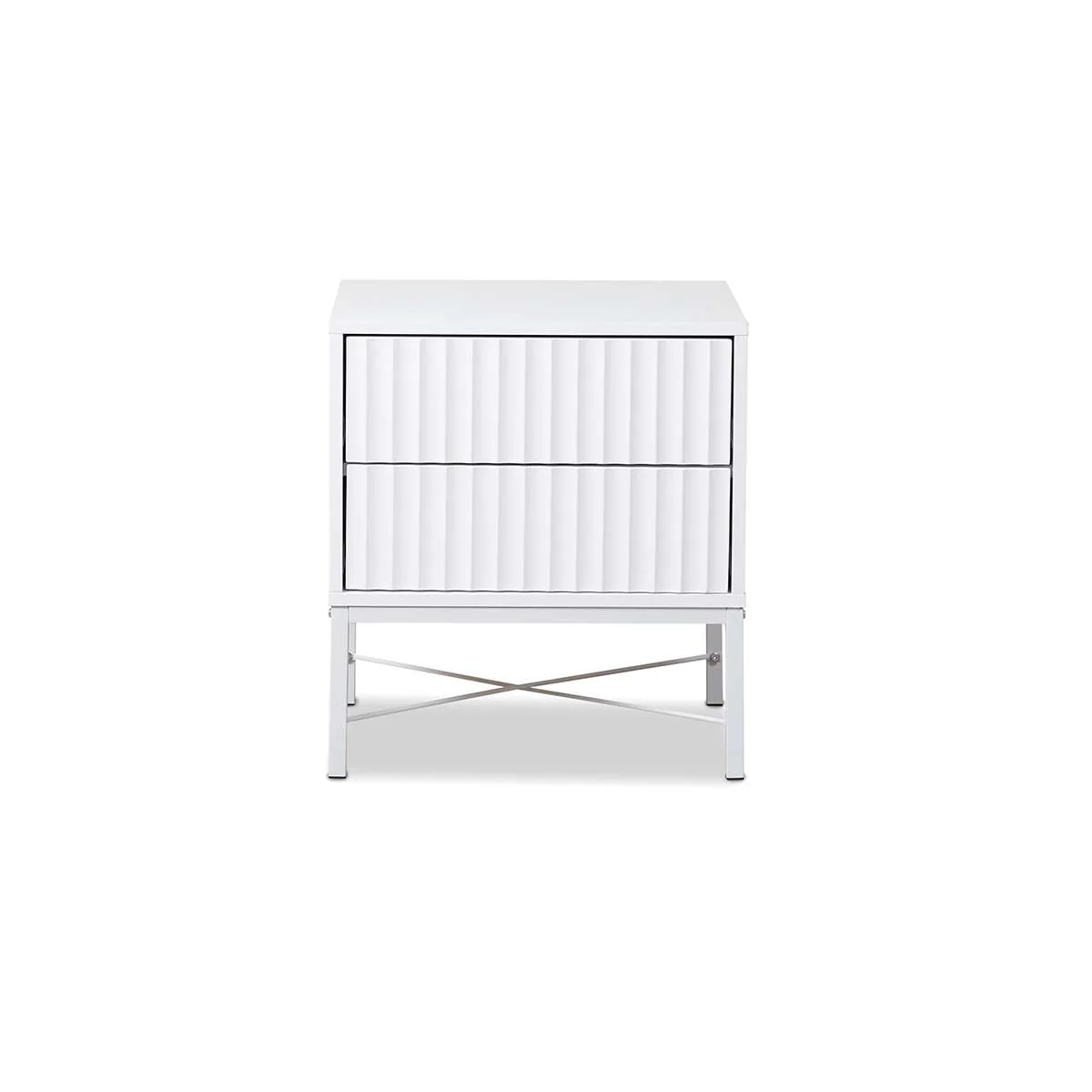 Nyla Bedside Table - White - Image 7