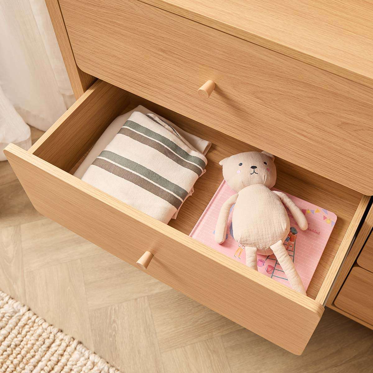 Ollie Six Drawer - Natural - Image 4