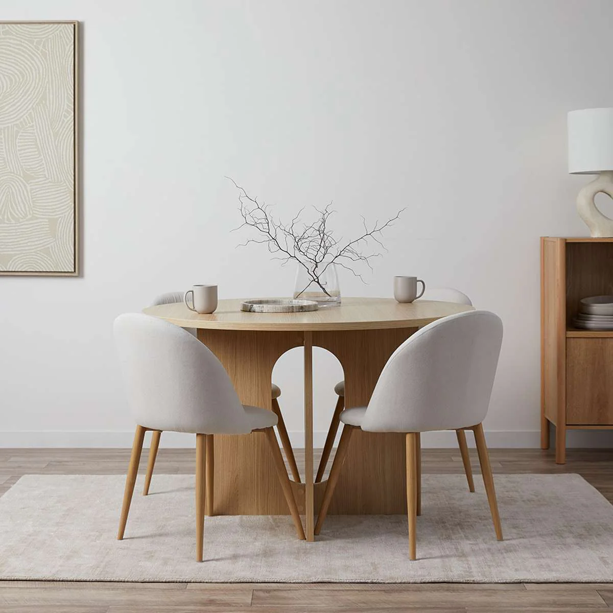 Ora Four Seater Round Dining Table - Image 3