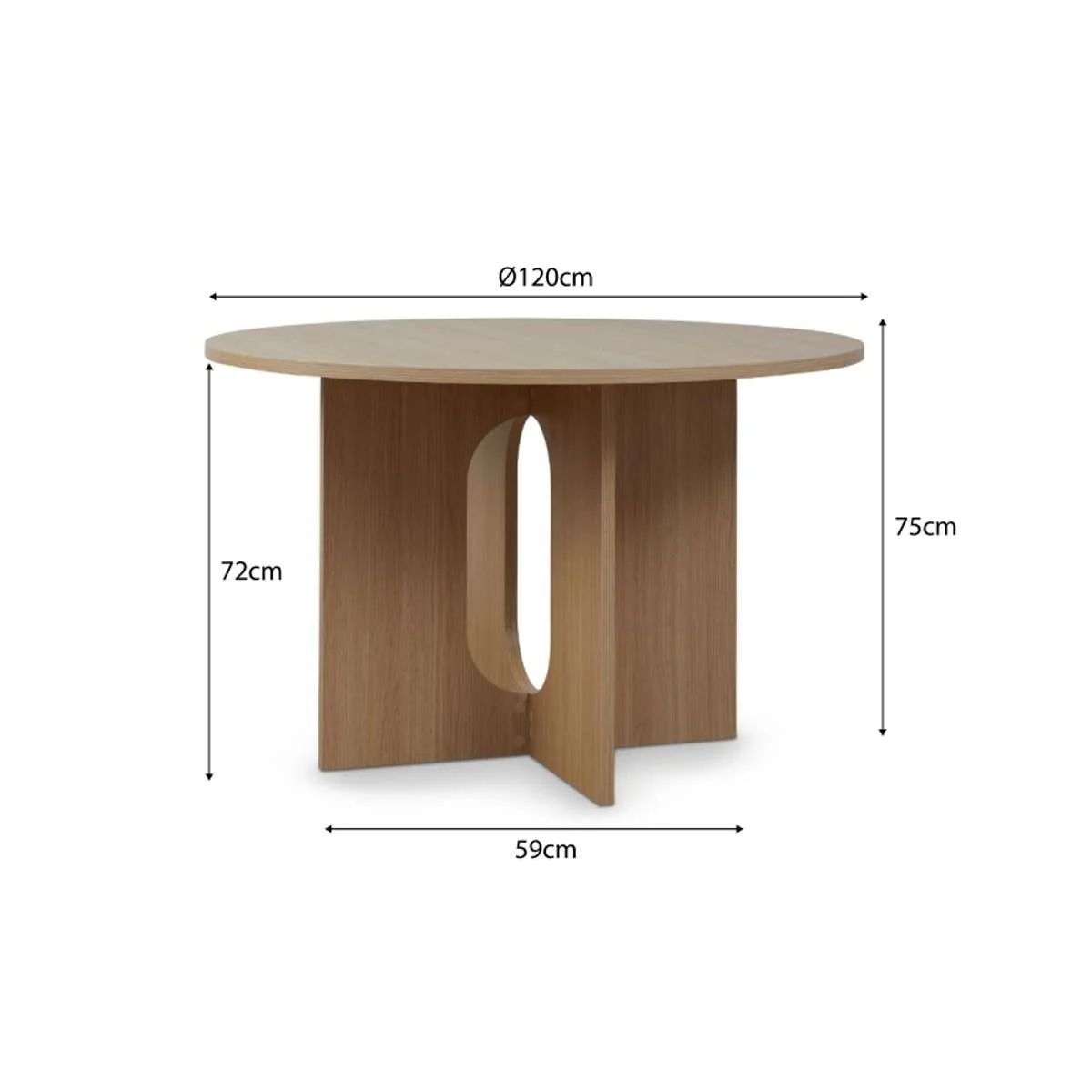 Ora Four Seater Round Dining Table - Image 8