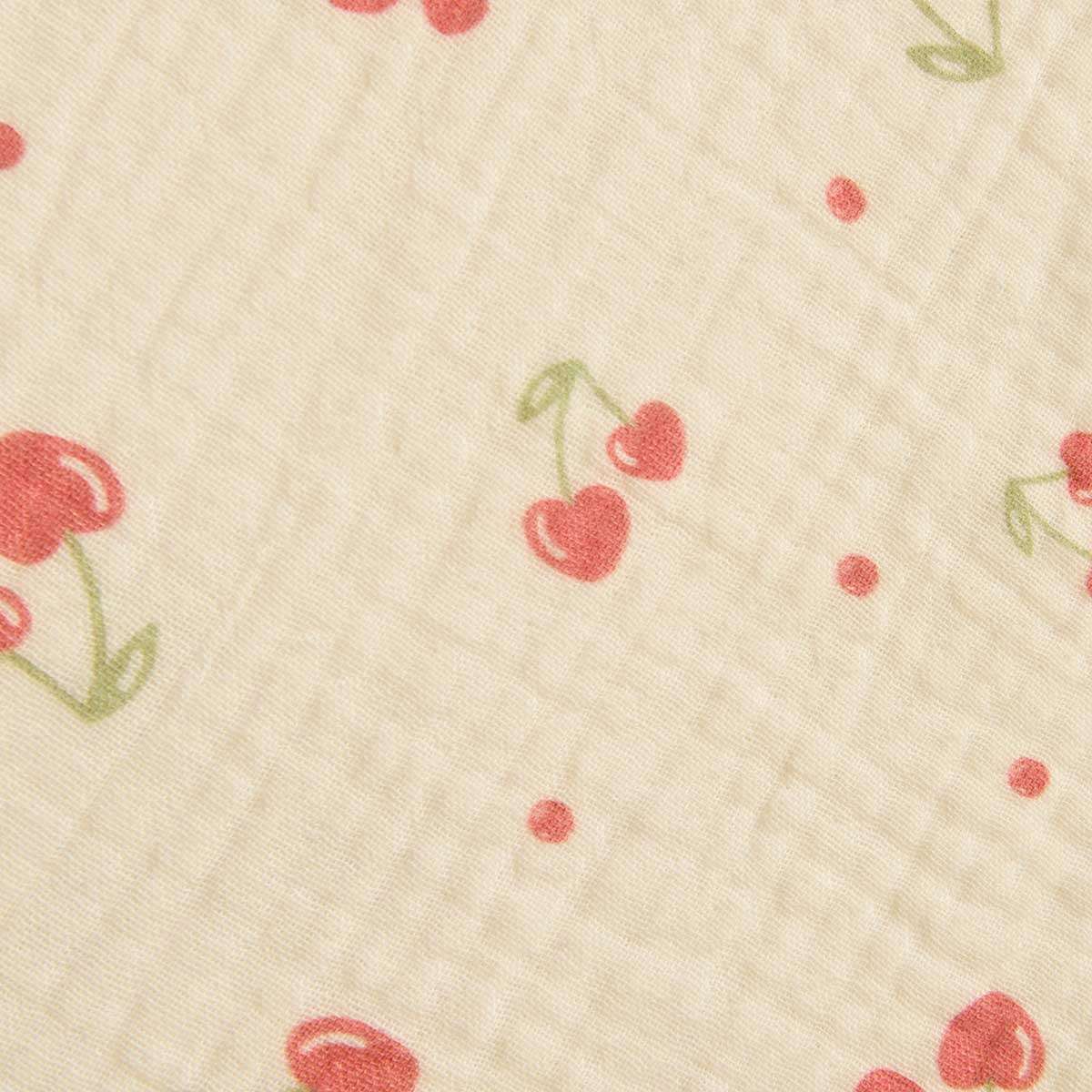 Organic Cotton Cot Sheet - Cherry Heart - Image 3