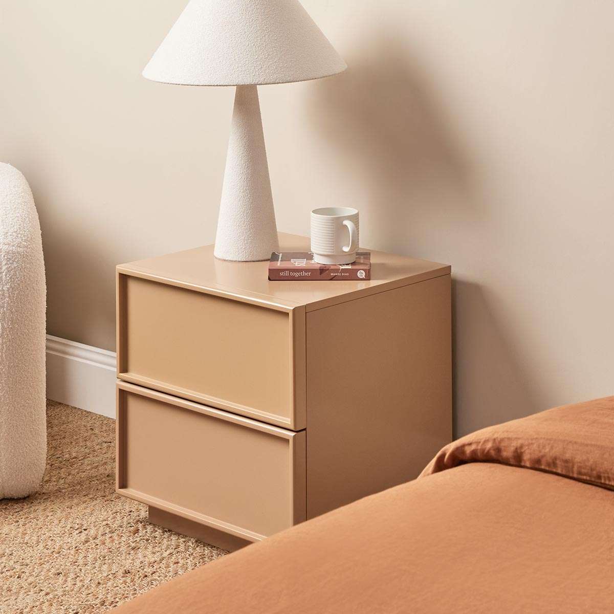 Osaka Bedside Table - Camel - Image 3