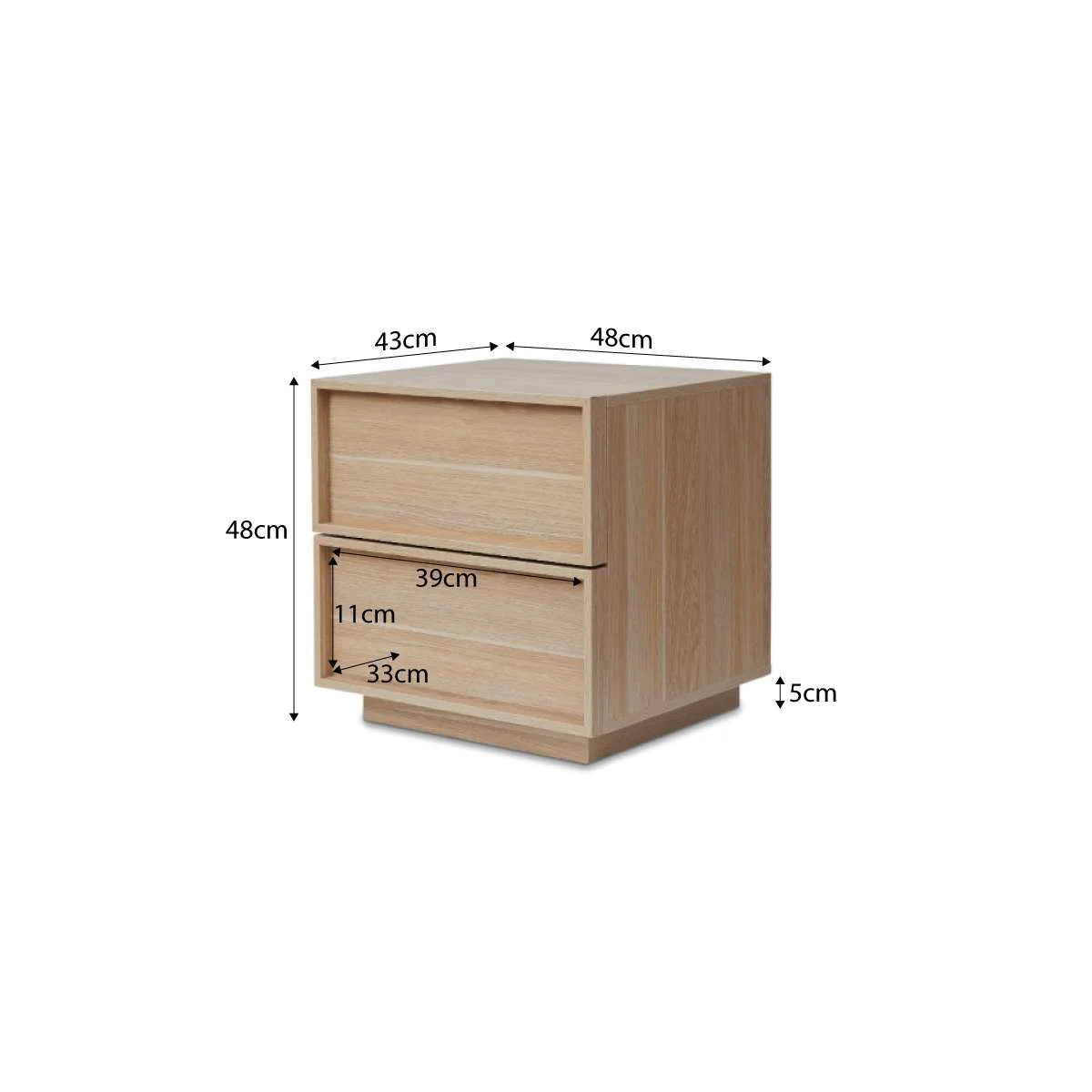 Osaka Bedside Table - Natural - Image 11
