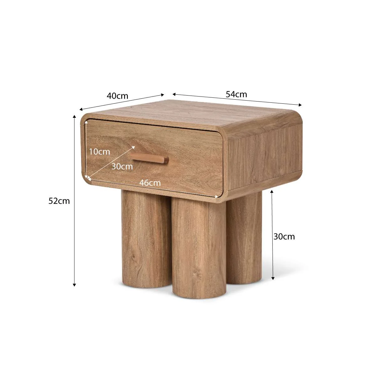Otis Bedside Table - Pecan - Image 7
