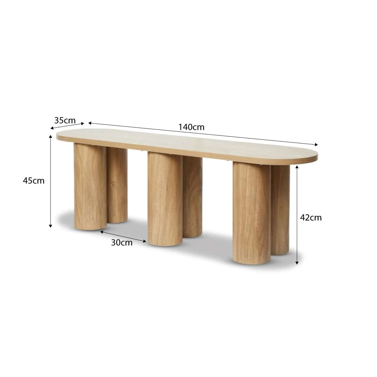 Otis Bench Seat - Pecan - Image 9