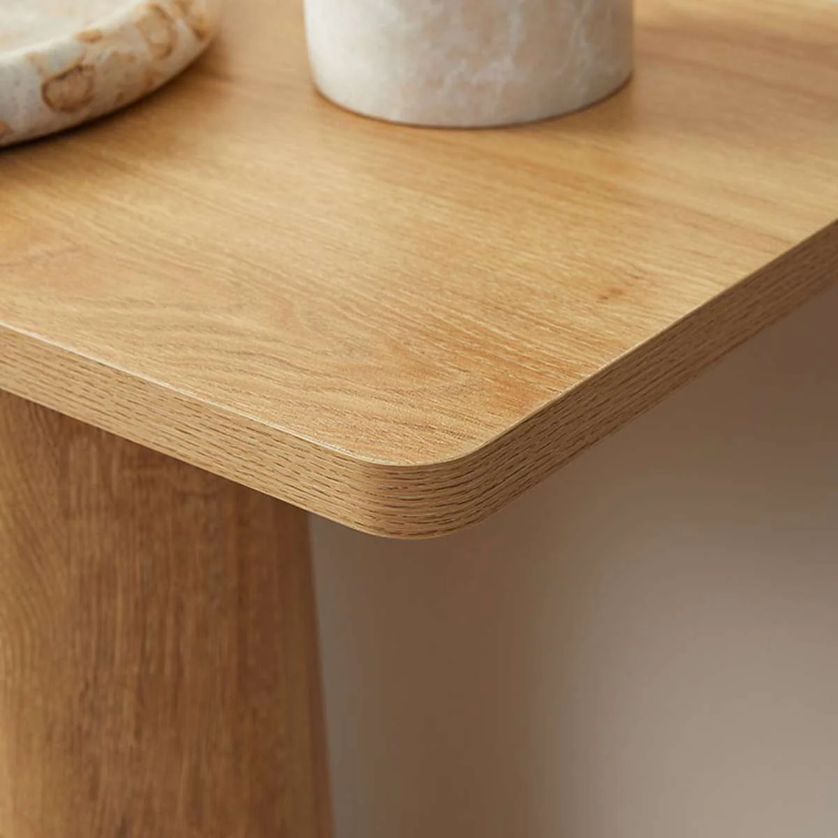 Otis Chunky Leg Console Table - Natural - Image 7