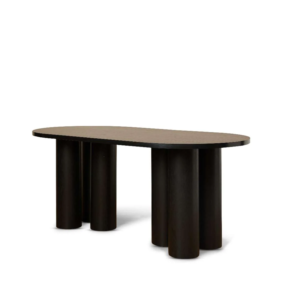 Otis Six Seater Dining Table - Black - Image 8