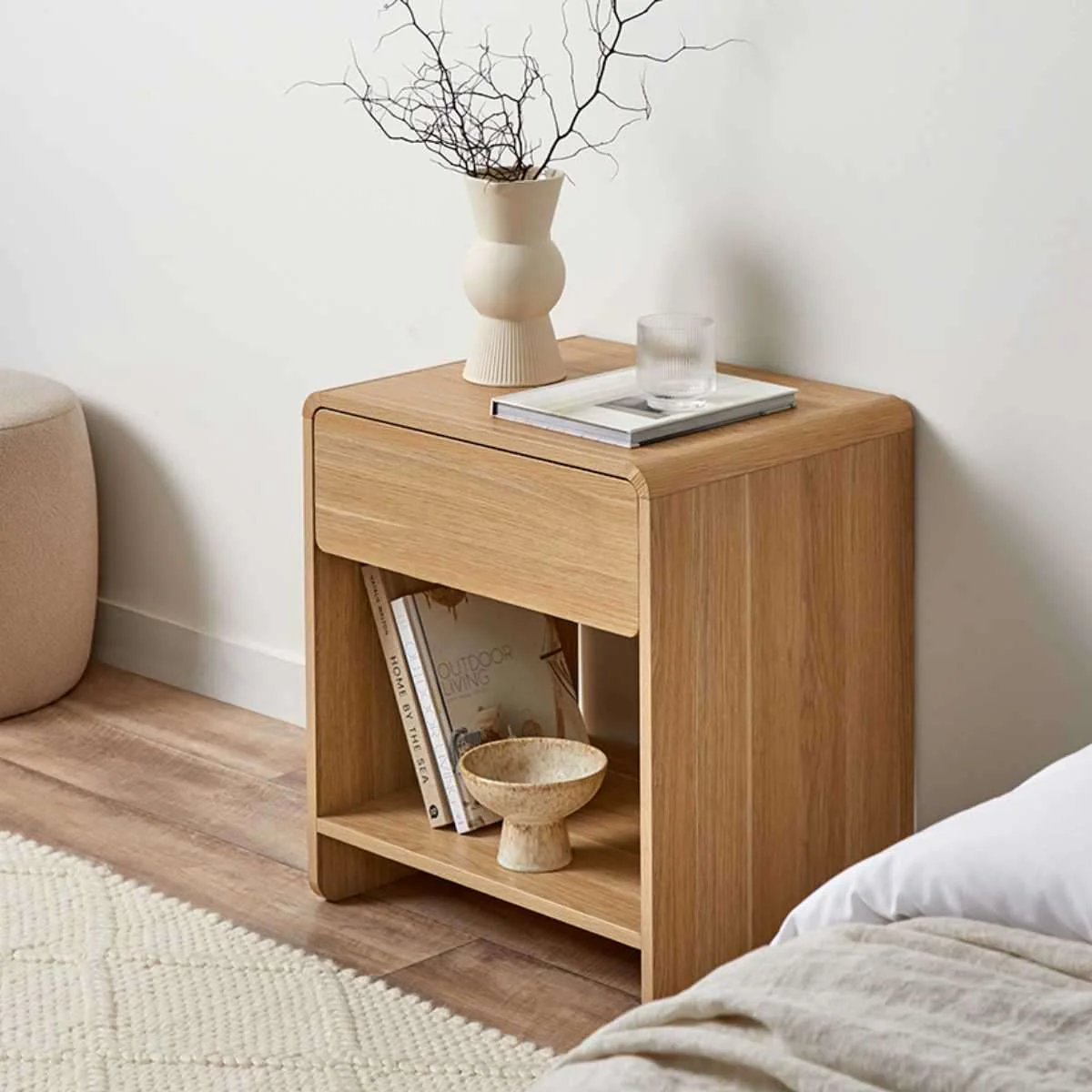 Owen Bedside Table - Natural - Image 3