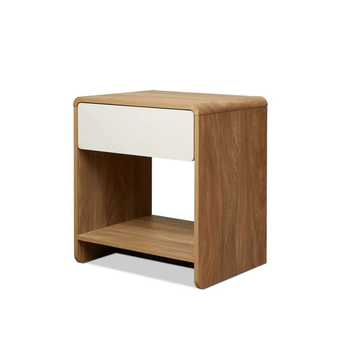 Owen Bedside Table - Pecan/Beige - Image 14