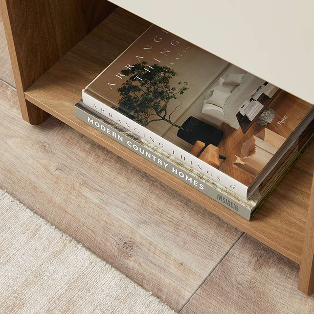 Owen Bedside Table - Pecan/Beige - Image 6