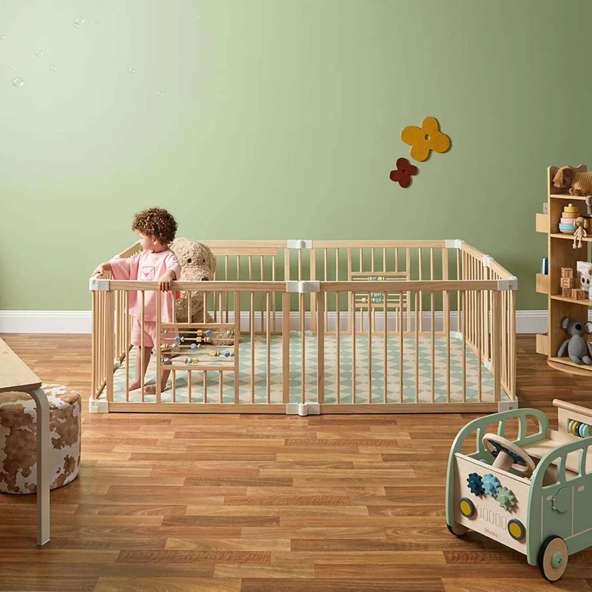 Padded Play Mat Reversible - Cream - Image 4