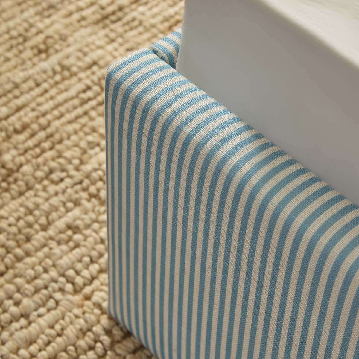 Quinn King Single Bed - Blue Stripe - Image 5