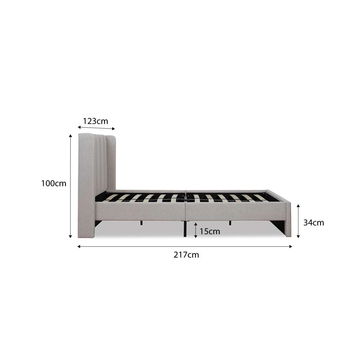 Quinn King Single Bed - Natural - Image 11