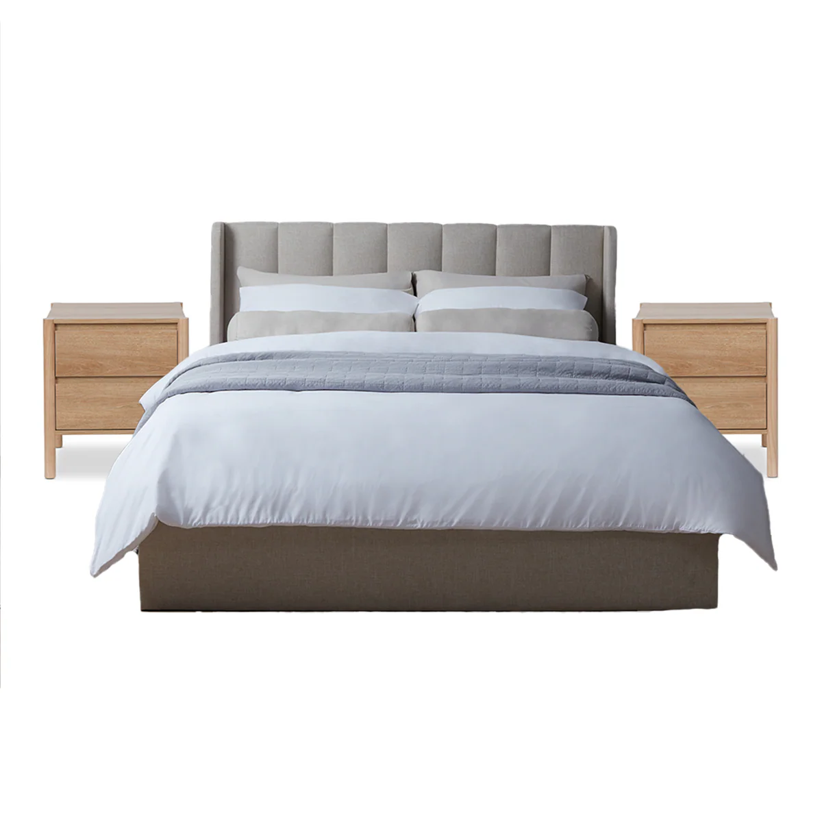 Quinn Natural Three Piece Bedroom Set - Image 2