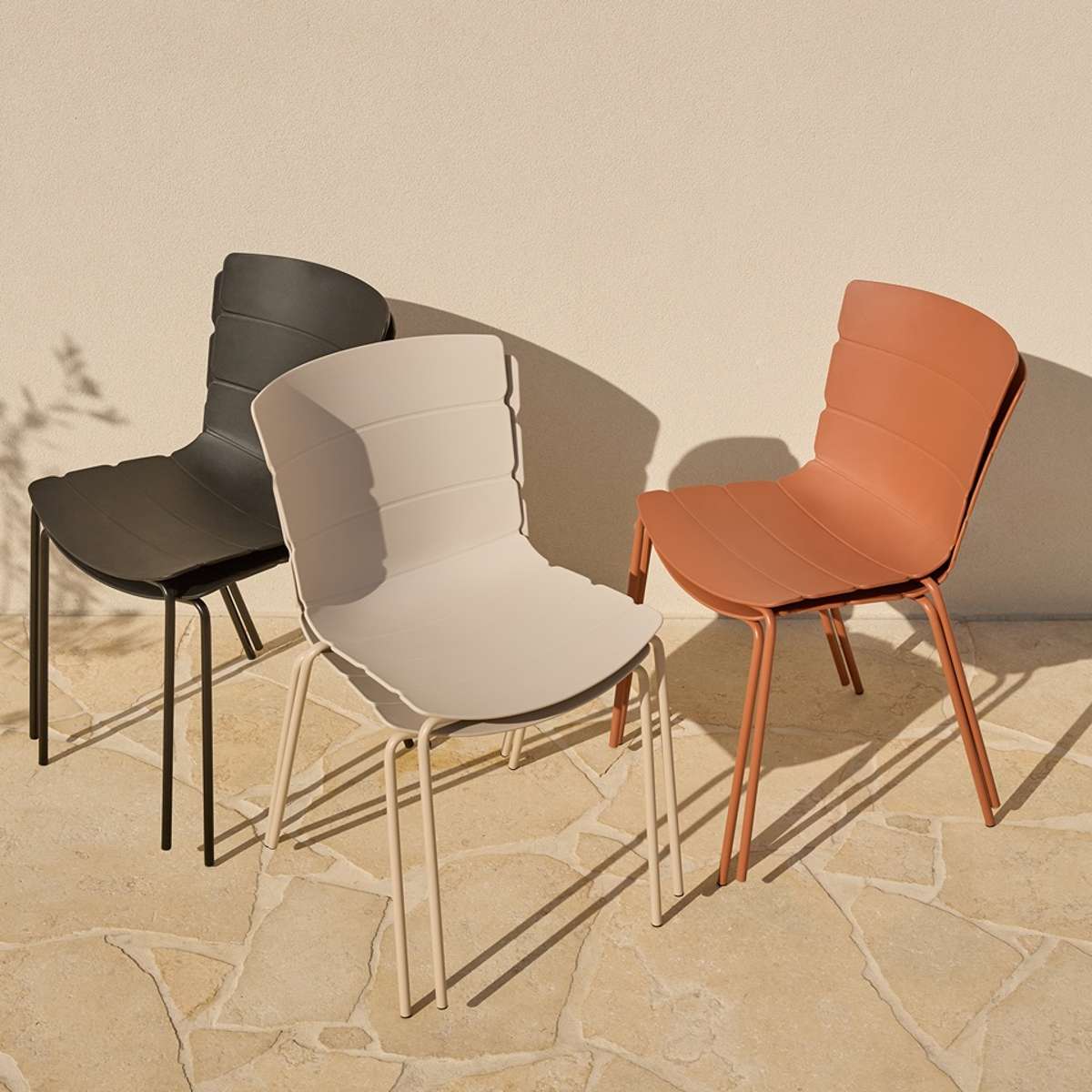 Ravello Indoor/Outdoor Dining Chair - Set of Two - Black - Image 7