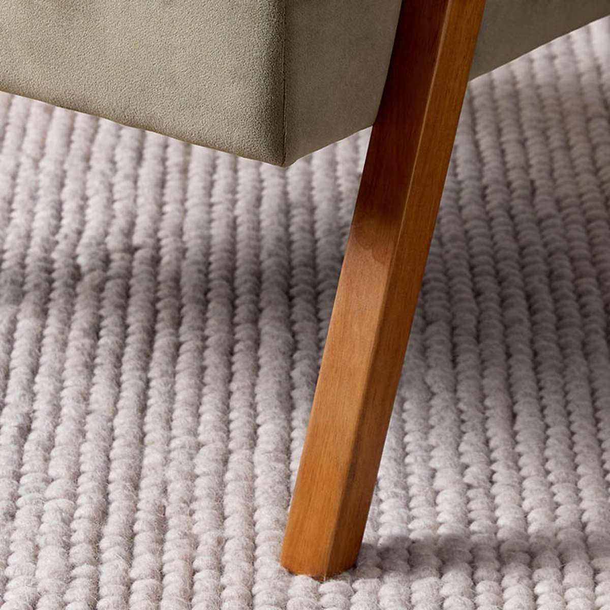 Ray Velvet Occasional Chair - Sage/Walnut - Image 4