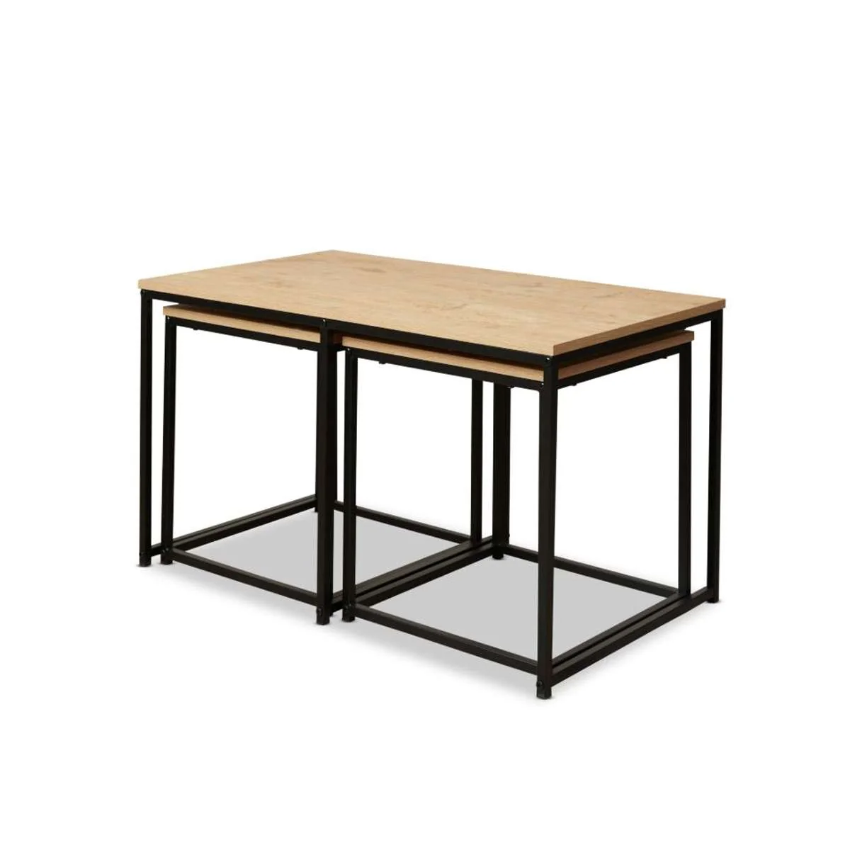 Reese Coffee and Side Table Set - Natural/Black - Image 12